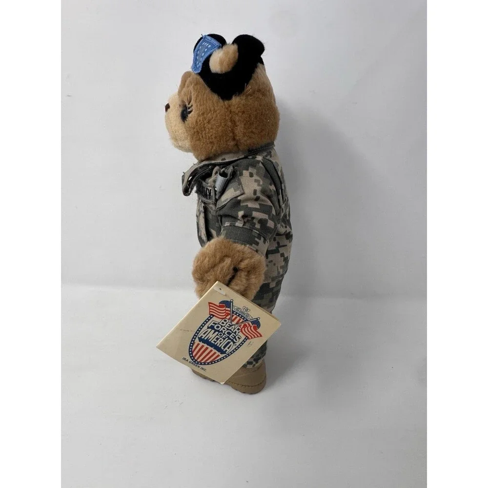 Vintage 1989 Bear Force of America US Army Plush Bear Soldier NWT